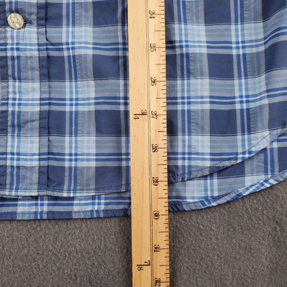 Vineyard Vines Performance Harbor Shirt Men's Blue Plaid Button Up M flawed - Picture 5 of 8